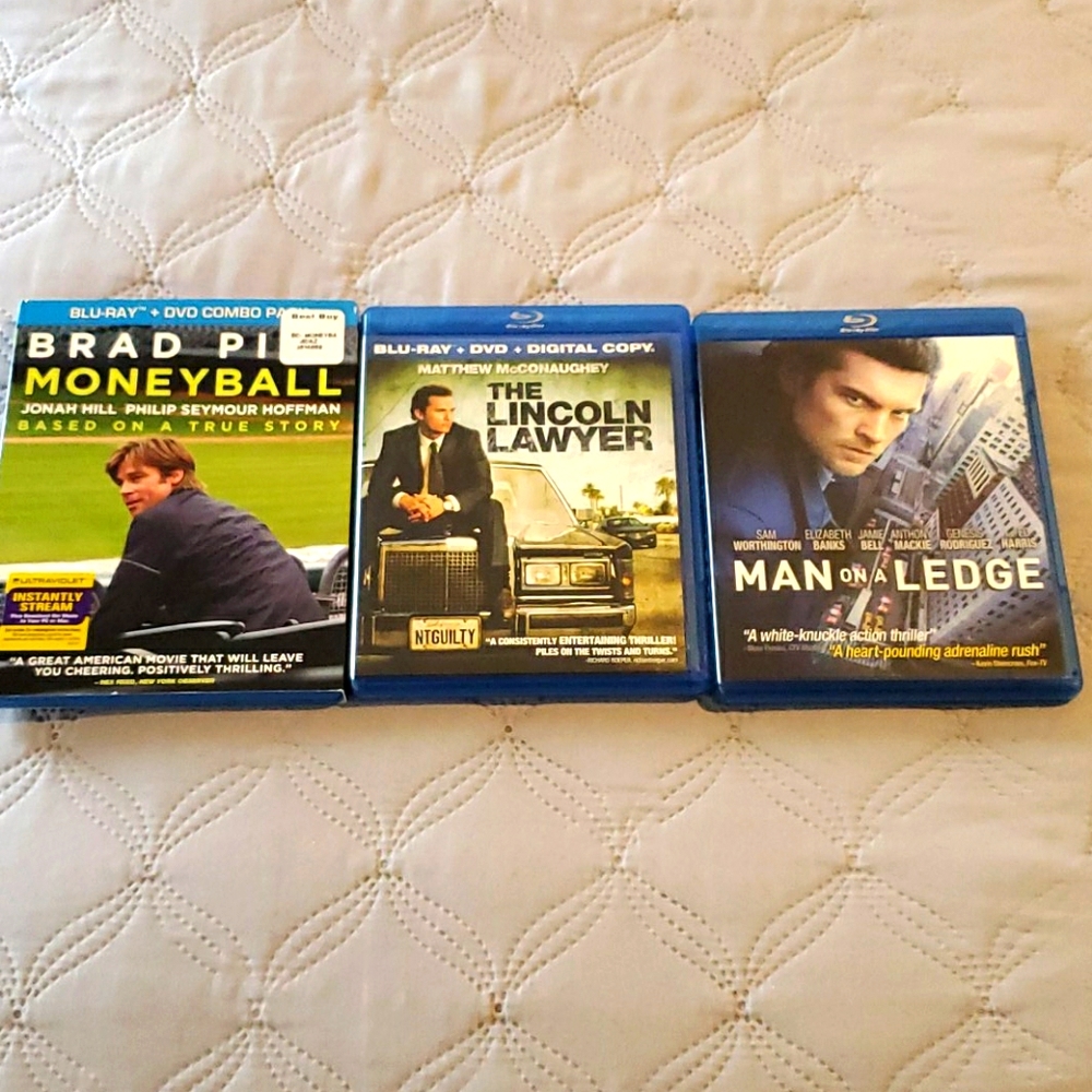 3 Blue-Ray DVD Bundle